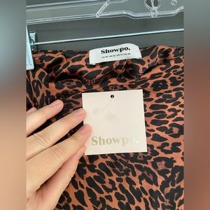 Maxi silk skirt with high slit